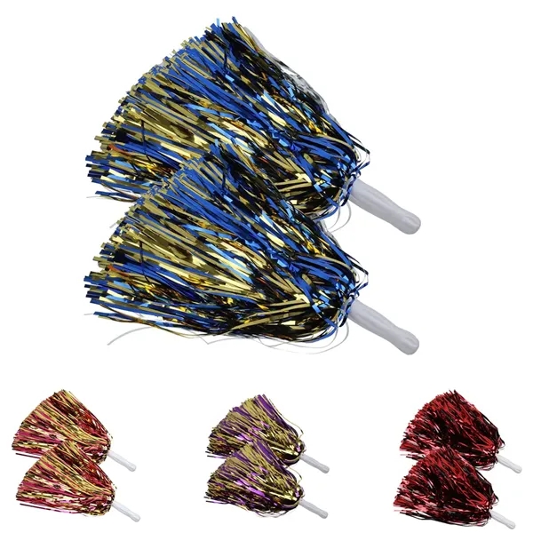 500 Streamer Solid Paddle Handle Pom Poms - 500 Streamer Solid Paddle Handle Pom Poms - Image 0 of 3