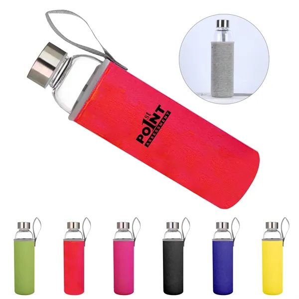 Glass Water Bottle - Glass Water Bottle - Image 0 of 16