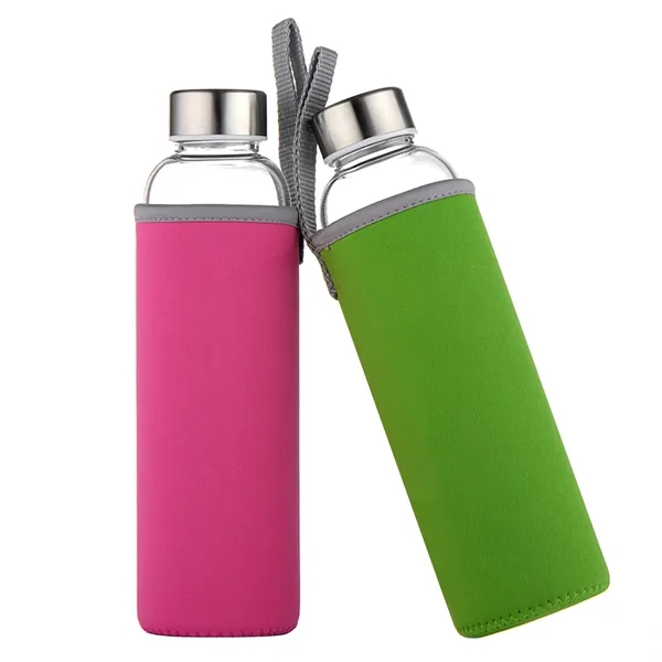 Glass Water Bottle - Glass Water Bottle - Image 8 of 16