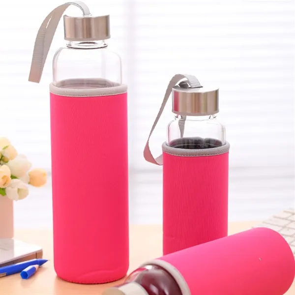 Glass Water Bottle - Glass Water Bottle - Image 13 of 16