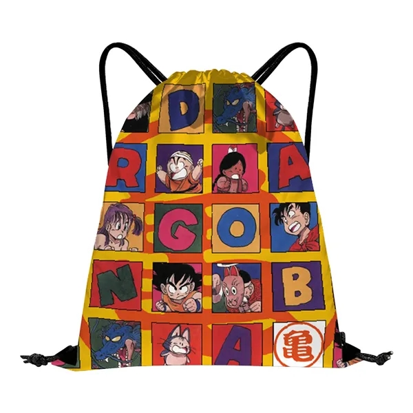 Full Color Dye Sublimated Drawstring Backpack - Full Color Dye Sublimated Drawstring Backpack - Image 2 of 3