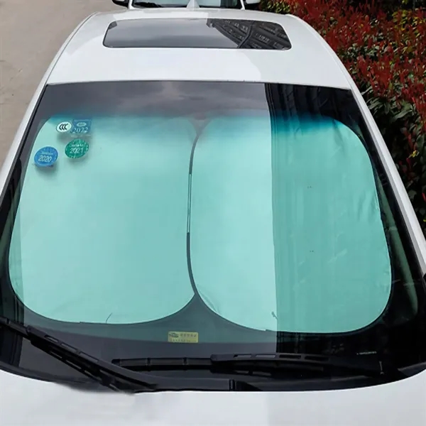 Car Windshield Sun Shade with Pouch - Car Windshield Sun Shade with Pouch - Image 1 of 3
