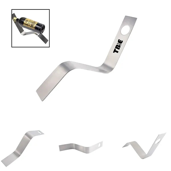 Simple Steel Wine Bottle Holder - Simple Steel Wine Bottle Holder - Image 0 of 4