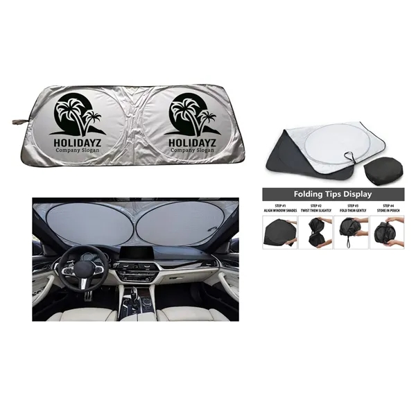 59"x27" Large Folding Car Sunshade - 59"x27" Large Folding Car Sunshade - Image 0 of 6