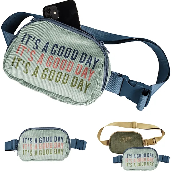 Corduroy Cross Body Fanny Bag - Corduroy Cross Body Fanny Bag - Image 0 of 7