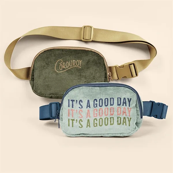 Corduroy Cross Body Fanny Bag - Corduroy Cross Body Fanny Bag - Image 6 of 7