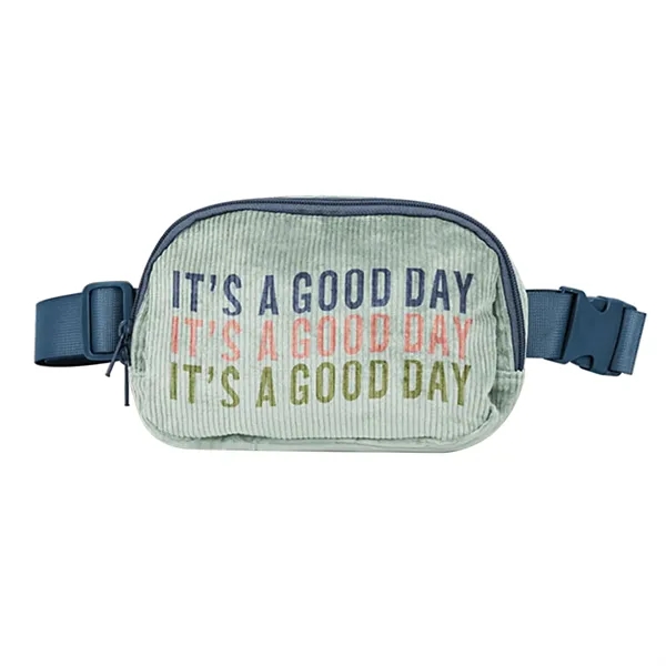 Corduroy Cross Body Fanny Bag - Corduroy Cross Body Fanny Bag - Image 2 of 7