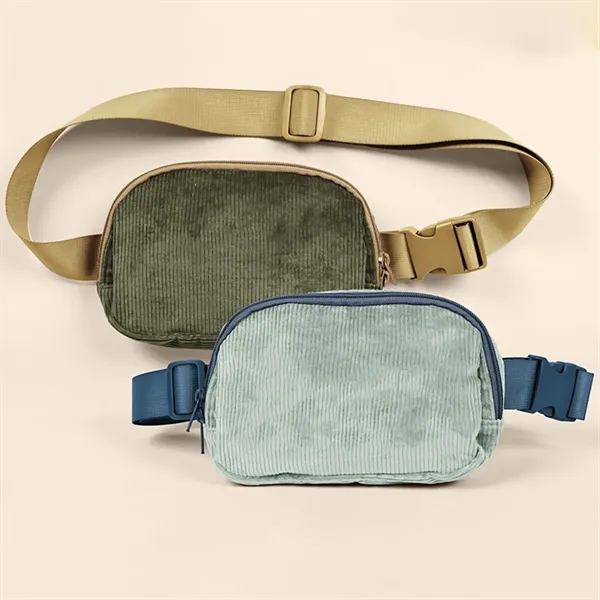 Corduroy Cross Body Fanny Bag - Corduroy Cross Body Fanny Bag - Image 4 of 7