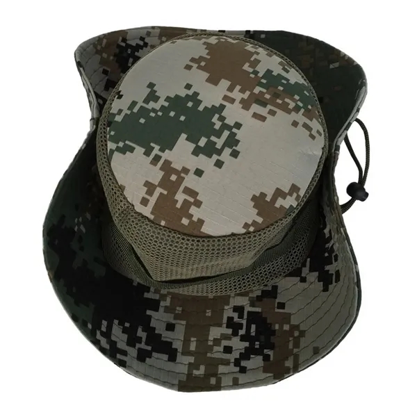 Wide Brim Mesh Sun Bucket Hat - Wide Brim Mesh Sun Bucket Hat - Image 3 of 19
