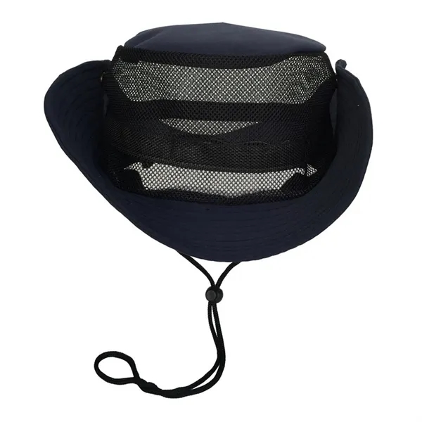 Wide Brim Mesh Sun Bucket Hat - Wide Brim Mesh Sun Bucket Hat - Image 4 of 19