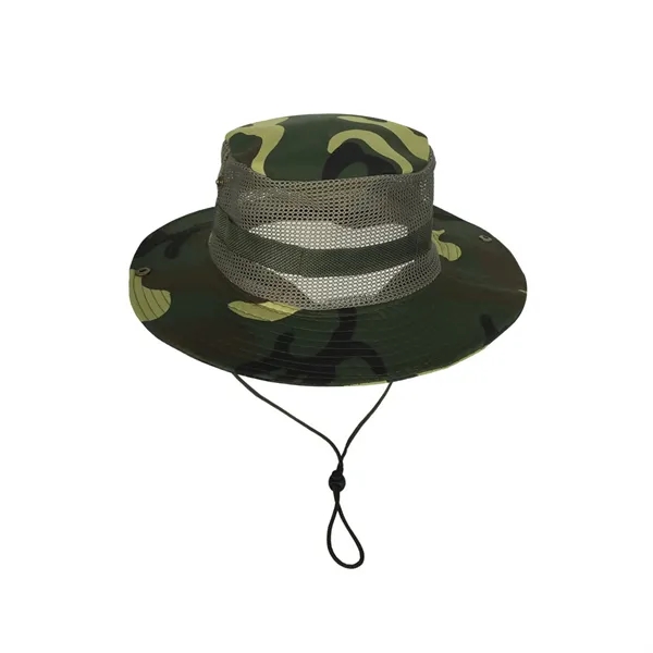 Wide Brim Mesh Sun Bucket Hat - Wide Brim Mesh Sun Bucket Hat - Image 10 of 19
