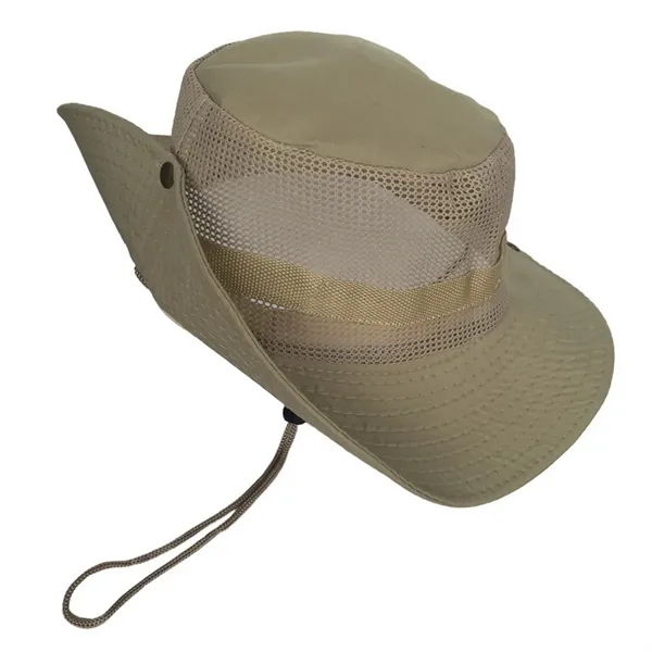 Wide Brim Mesh Sun Bucket Hat - Wide Brim Mesh Sun Bucket Hat - Image 14 of 19