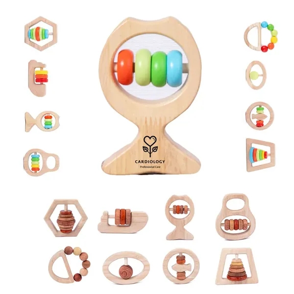 Wooden Baby Rattle Toy