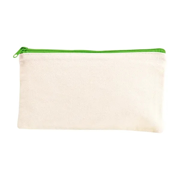 Multi purpose Canvas Bag Zipper Cosmetic Pouch - Multi purpose Canvas Bag Zipper Cosmetic Pouch - Image 2 of 3