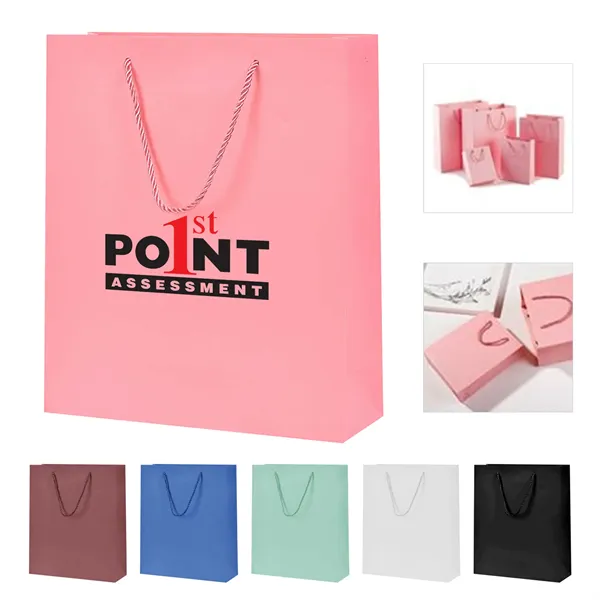 Matte Laminated Paper Shopping Bag - Matte Laminated Paper Shopping Bag - Image 0 of 9