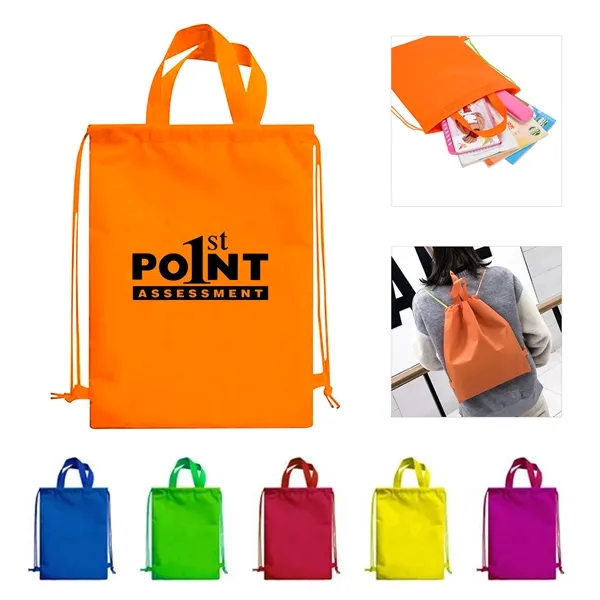 Non Woven Drawstring Bags With Handle - Non Woven Drawstring Bags With Handle - Image 0 of 12