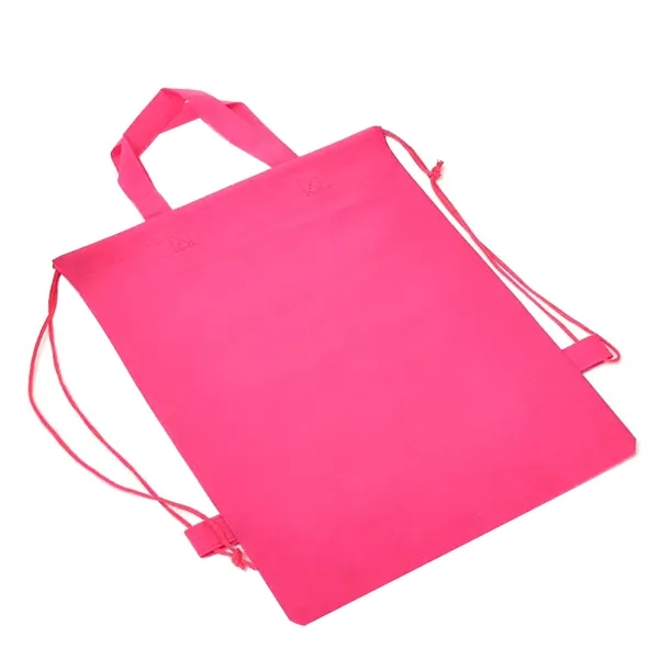 Non Woven Drawstring Bags With Handle - Non Woven Drawstring Bags With Handle - Image 7 of 12