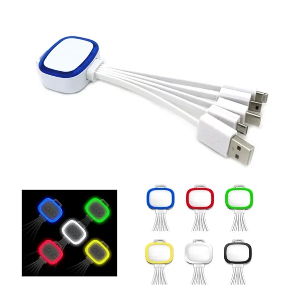 Light Up 5 In 1 Usb Charging Cable - Light Up 5 In 1 Usb Charging Cable - Image 0 of 3