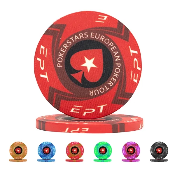 Custom Ceramic Poker Chip   39 MM - Custom Ceramic Poker Chip   39 MM - Image 0 of 5