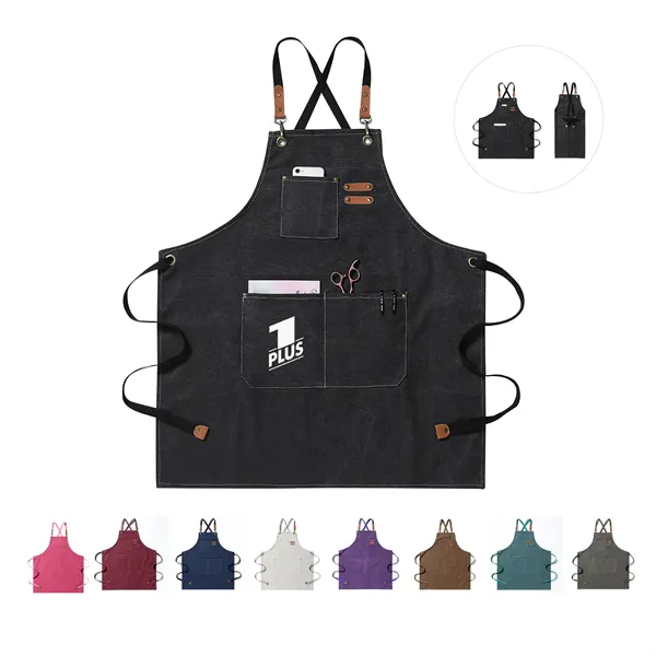 Kitch Style Cotton Canvas Apron - Kitch Style Cotton Canvas Apron - Image 0 of 3
