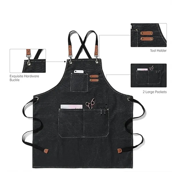 Kitch Style Cotton Canvas Apron - Kitch Style Cotton Canvas Apron - Image 3 of 3