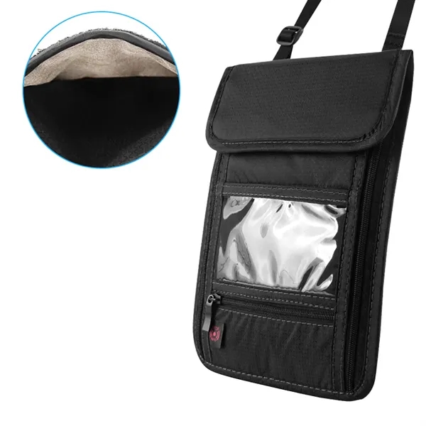 Nylon Multifunction Neck Wallet Badge Holder - Nylon Multifunction Neck Wallet Badge Holder - Image 1 of 6