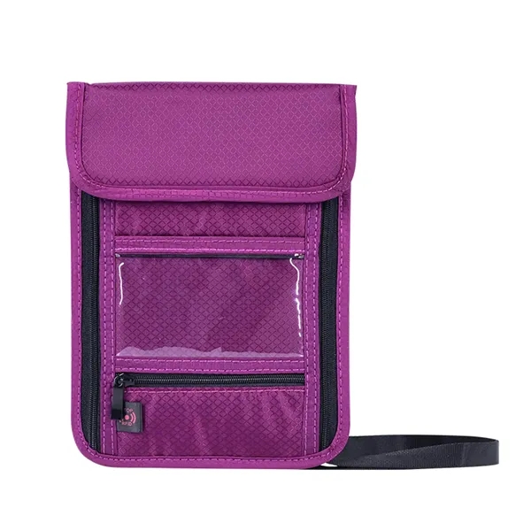 Nylon Multifunction Neck Wallet Badge Holder - Nylon Multifunction Neck Wallet Badge Holder - Image 3 of 6