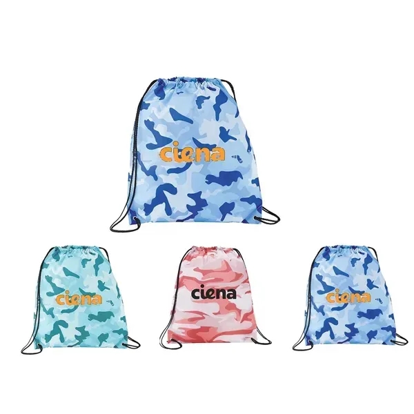 Simply Camo Drawstring Tote Bag - Simply Camo Drawstring Tote Bag - Image 0 of 9