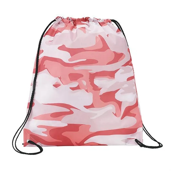 Simply Camo Drawstring Tote Bag - Simply Camo Drawstring Tote Bag - Image 1 of 9