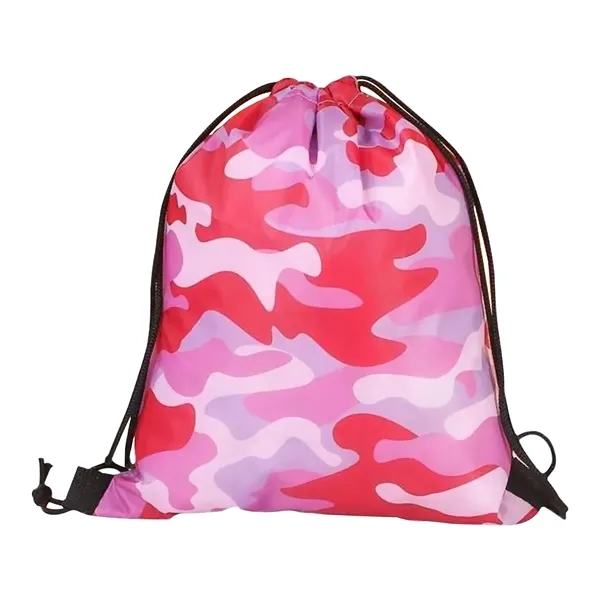 Simply Camo Drawstring Tote Bag - Simply Camo Drawstring Tote Bag - Image 7 of 9