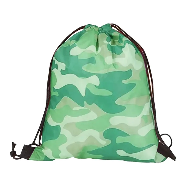 Simply Camo Drawstring Tote Bag - Simply Camo Drawstring Tote Bag - Image 9 of 9