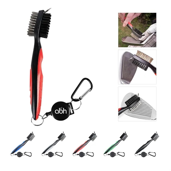 Golf Brush Groove Cleaner with Zip Line - Golf Brush Groove Cleaner with Zip Line - Image 0 of 6