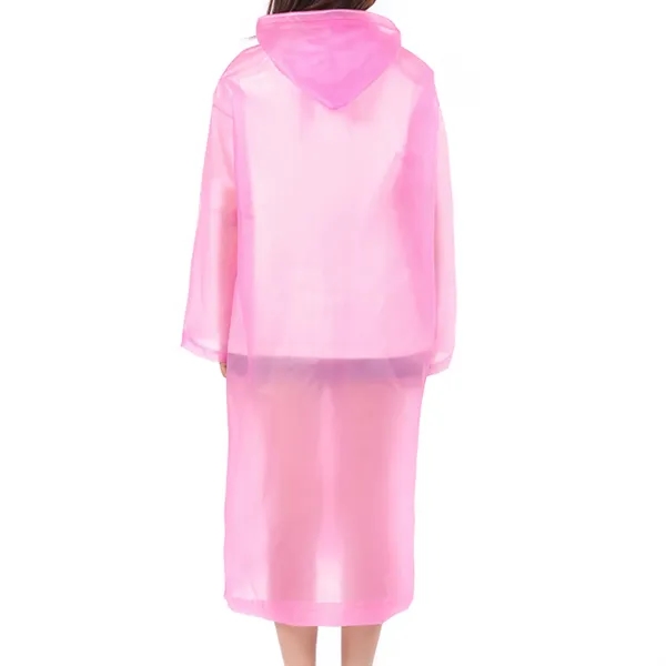 Transparent Reusable Rain Poncho - Transparent Reusable Rain Poncho - Image 2 of 17