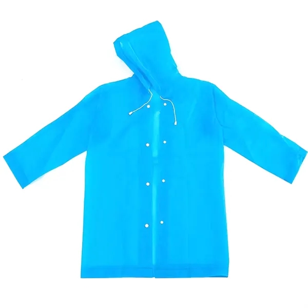 Transparent Reusable Rain Poncho - Transparent Reusable Rain Poncho - Image 9 of 17
