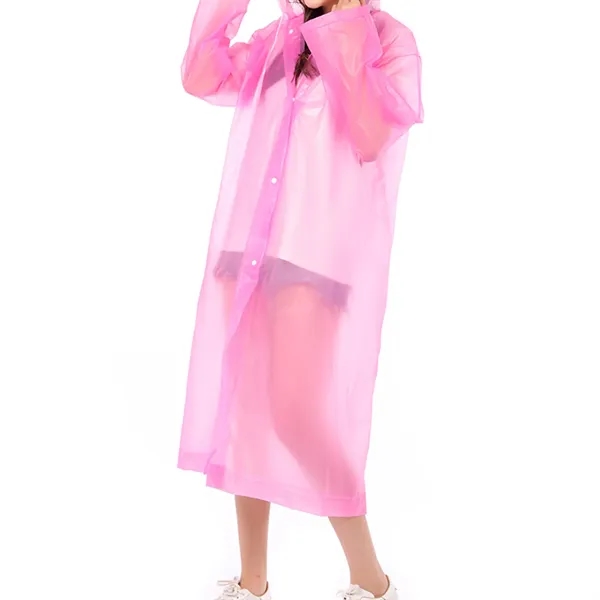 Transparent Reusable Rain Poncho - Transparent Reusable Rain Poncho - Image 13 of 17