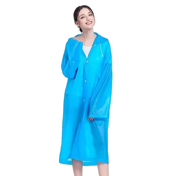 Transparent Reusable Rain Poncho - Transparent Reusable Rain Poncho - Image 15 of 17