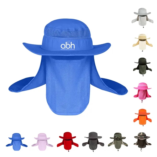 Boonie Cap Bucket Hat W/Removable Facial Mask