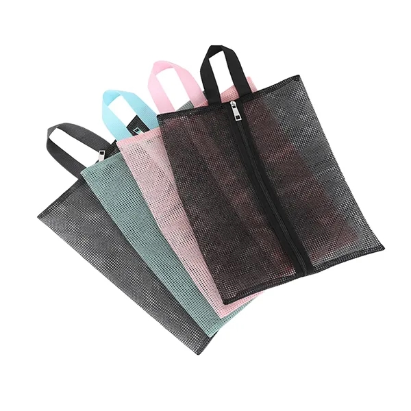 Nylon Mesh Beach Zipper Bag For Slipper - Nylon Mesh Beach Zipper Bag For Slipper - Image 6 of 7