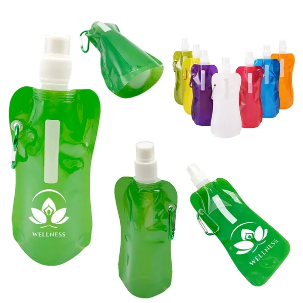 500ml PE Collapsible Water Bag Clip For Sports - 500ml PE Collapsible Water Bag Clip For Sports - Image 0 of 11