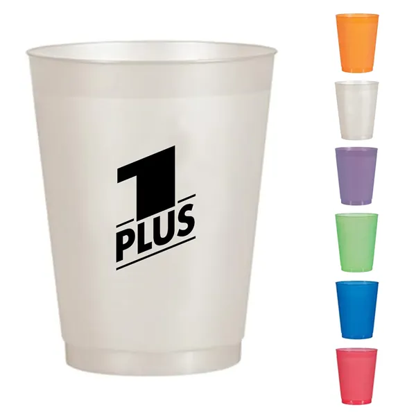 16 Oz. Frosted Translucent Plastic Stadium Cup - 16 Oz. Frosted Translucent Plastic Stadium Cup - Image 0 of 3