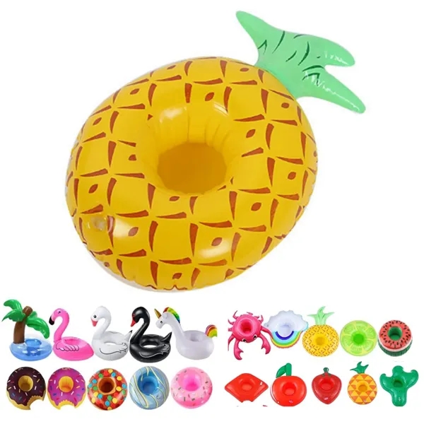 Inflatable Pineapple Pool Float Drink Holder - Inflatable Pineapple Pool Float Drink Holder - Image 0 of 3