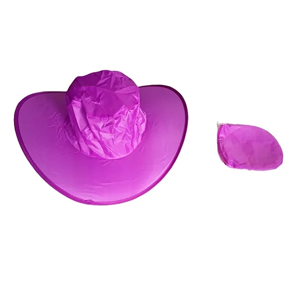 Foldable Cowboy Hat W/Pouch - Foldable Cowboy Hat W/Pouch - Image 1 of 3