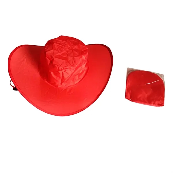 Foldable Cowboy Hat W/Pouch - Foldable Cowboy Hat W/Pouch - Image 3 of 3
