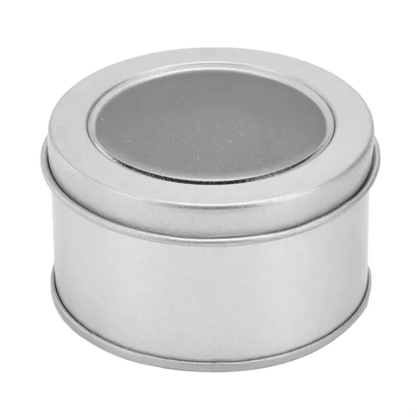 Round Metal Tin Candy Box - Round Metal Tin Candy Box - Image 1 of 8