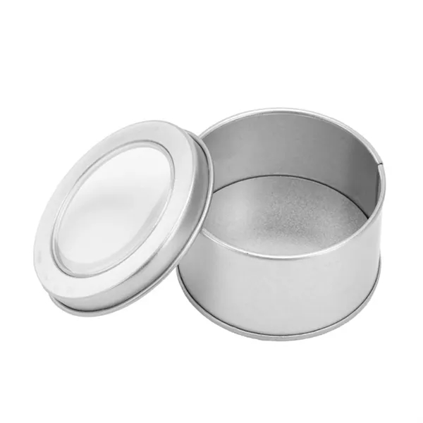 Round Metal Tin Candy Box - Round Metal Tin Candy Box - Image 3 of 8