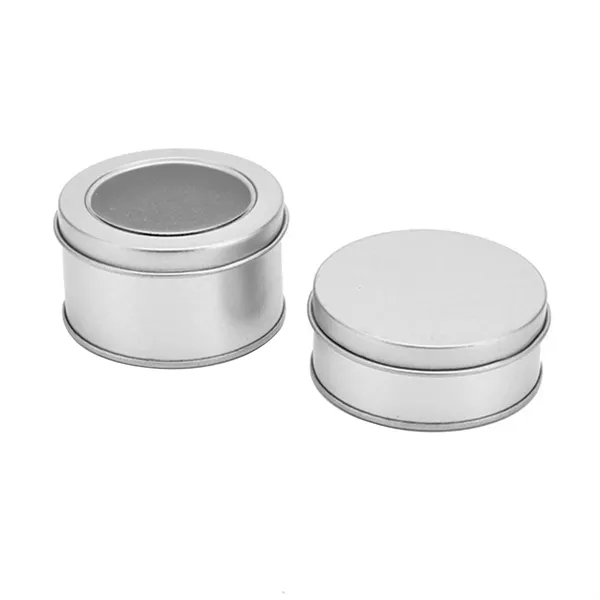Round Metal Tin Candy Box - Round Metal Tin Candy Box - Image 4 of 8