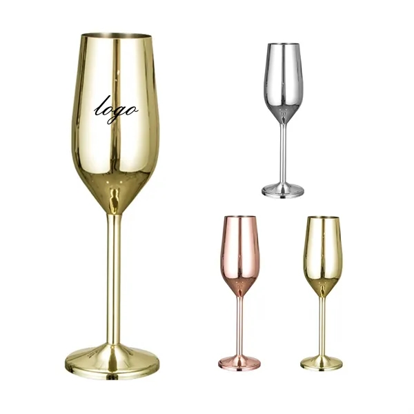 Stainless Steel Cocktail Champagne Flute - Stainless Steel Cocktail Champagne Flute - Image 0 of 3