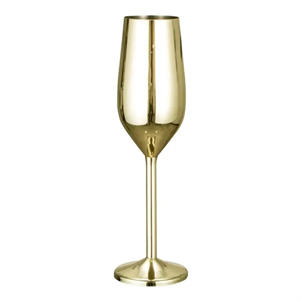Stainless Steel Cocktail Champagne Flute - Stainless Steel Cocktail Champagne Flute - Image 2 of 3