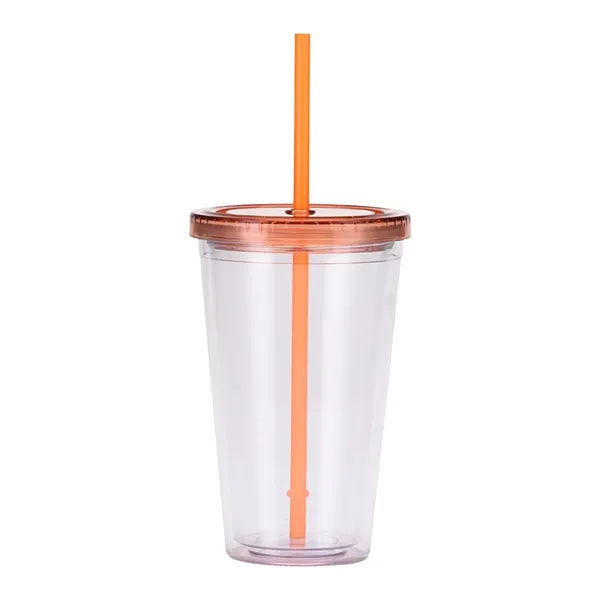 The Colors Double Wall Tumbler w/ Straw - The Colors Double Wall Tumbler w/ Straw - Image 1 of 3