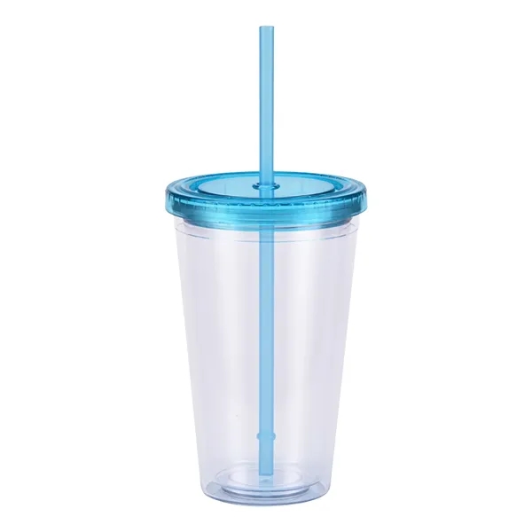 The Colors Double Wall Tumbler w/ Straw - The Colors Double Wall Tumbler w/ Straw - Image 3 of 3